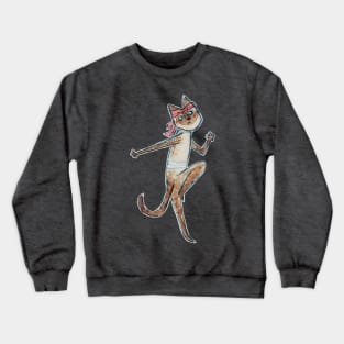 cat fighter Crewneck Sweatshirt